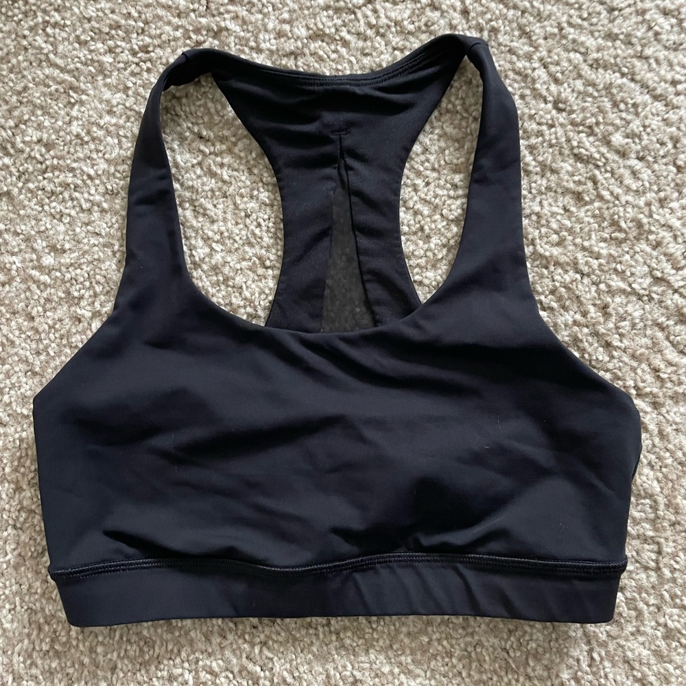 Lululemon Athletica Black Racerback Sports Bra Size 6